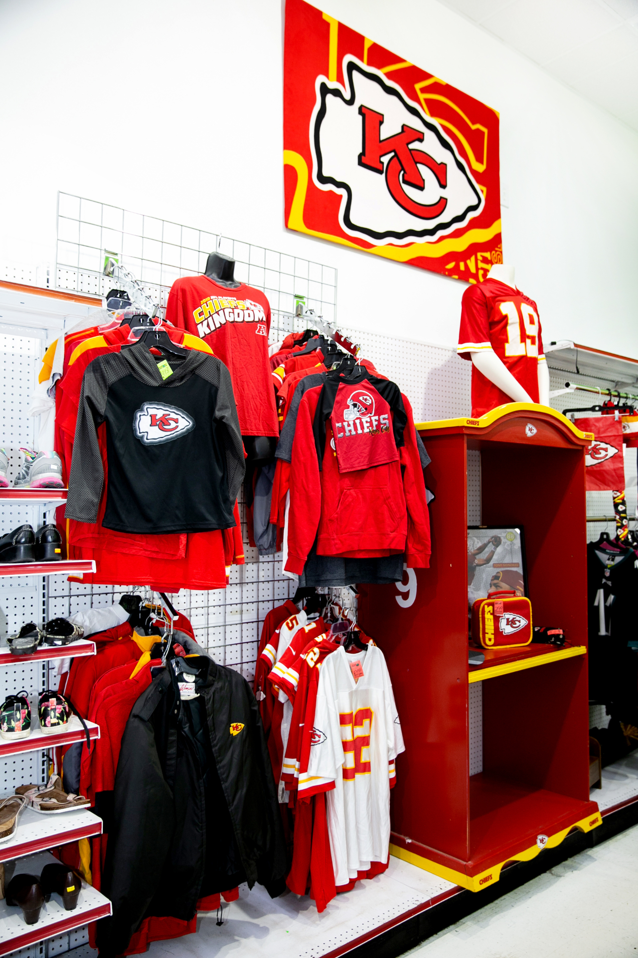 Kansas City Chiefs gear section