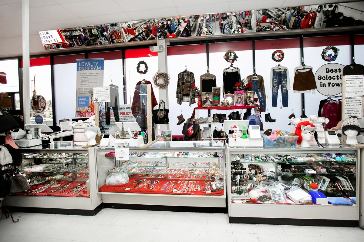 Jewelry counter at N. Glenstone