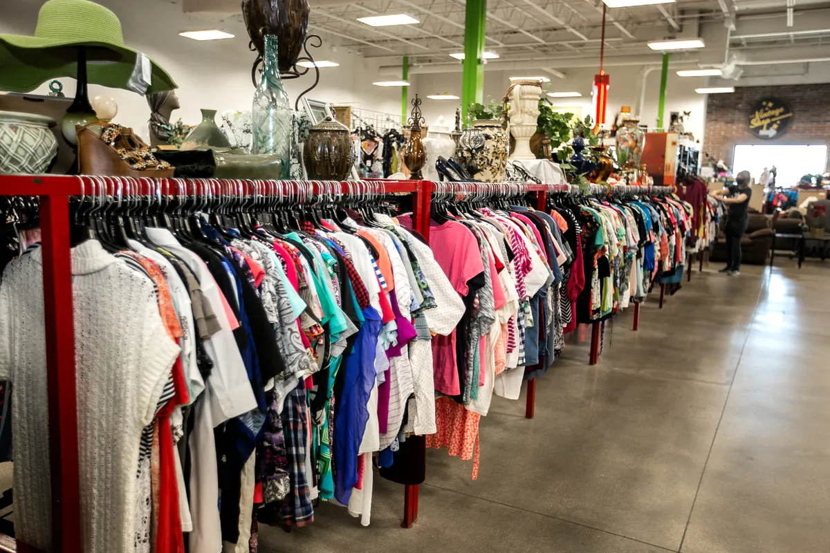 Apparel floor at N. Glenstone store