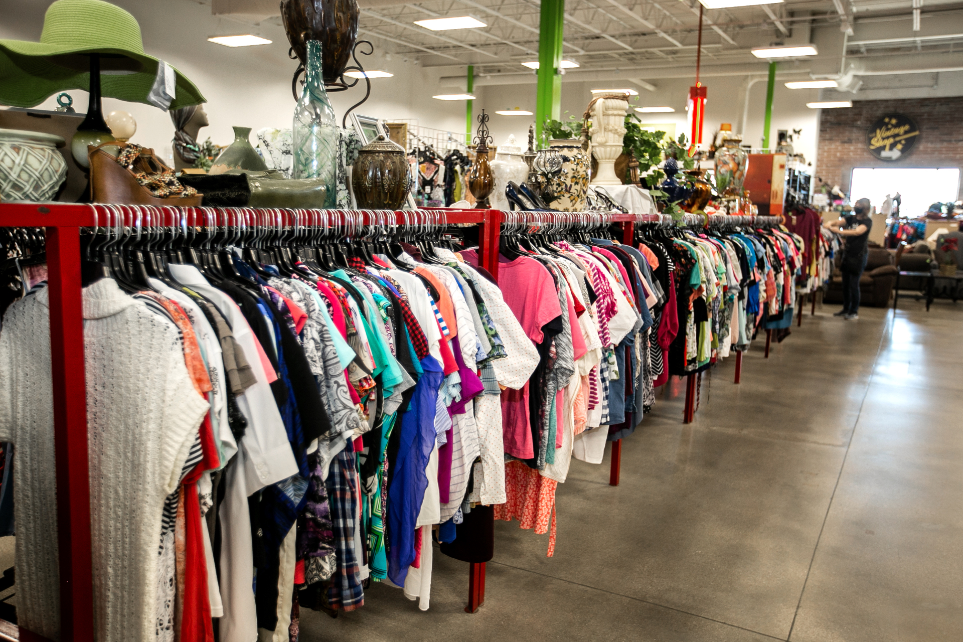 Apparel floor at N. Glenstone store